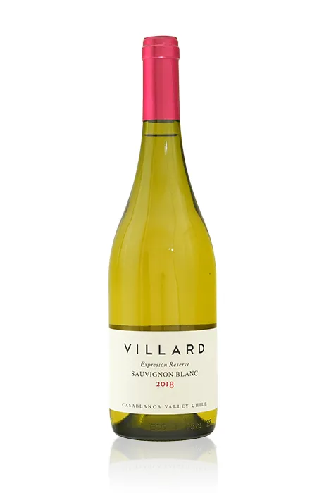Een bijzondere wijn van Villard uit Chili de sauvignon blanc Reserve gebotteld in het jaar 2018