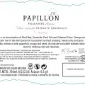 Wijn etiket van de Papillon Frisante Rose van Jean Bousquet uit Mendoza Argentinië.