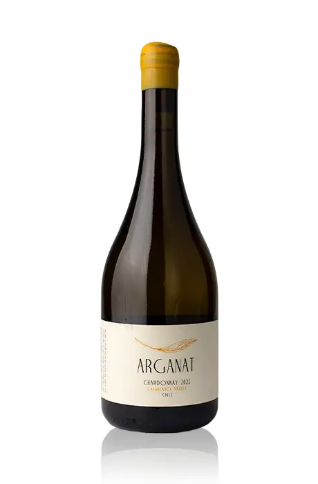 Fles Chardonnay, Arganat uit wijnjaar 2022 van Villard Fine Wines uit Chili.